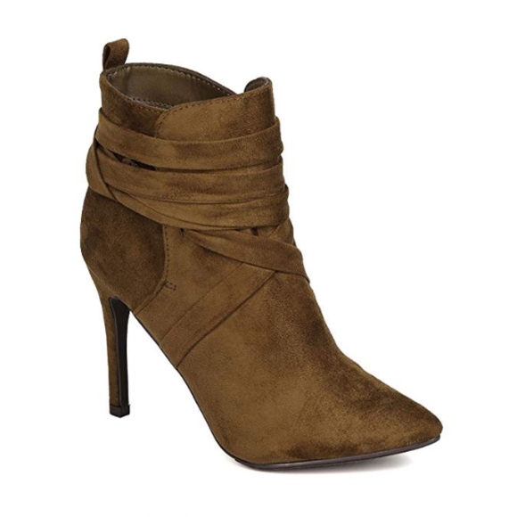 Breckelles Shoes - Breckelle's Women Faux Suede Pointy Toe Wraparound